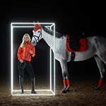 Dynamic Black-Deep Green-Poppy Red-White