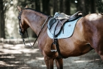 KENTUCKY Horsewear / Saddle Pad Velvet Jumping Light Blue