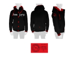 freejump / Buttoned Hoodie
